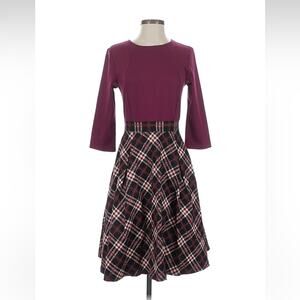 Missmay plaid a line dress, small